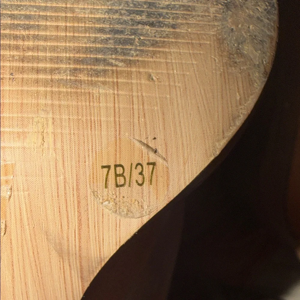 Jessica Simpson Cognac Leather Western High Heel Boots - Picture 5 of 8